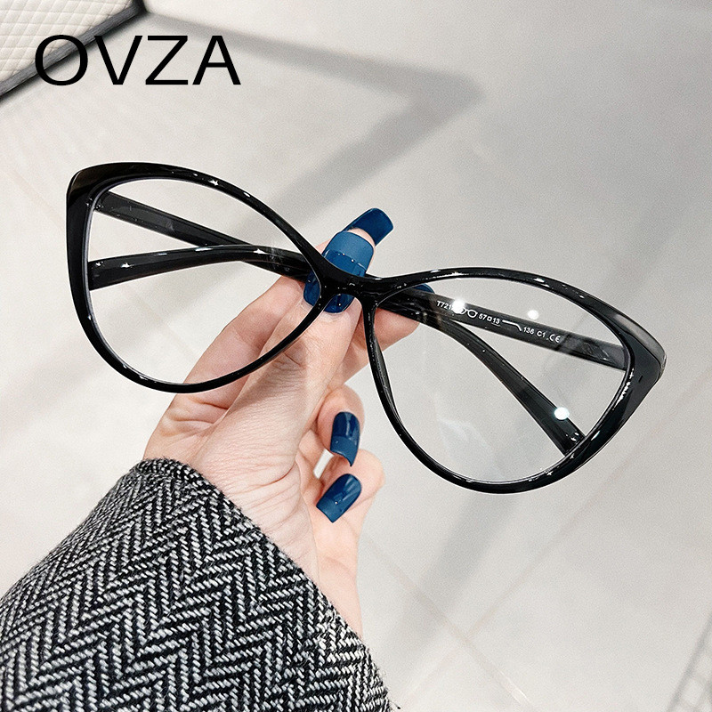 OVZA Retro mačkasti okvir za naočale Ženske 2023 Nove ženske naočale protiv plavih zraka protiv umora visokokvalitetni TR90 okvir S5089