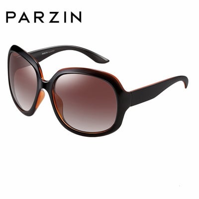 PARZIN Polarized Oversized Päikeseprillid Naiste Bränd Disain Mood Suure raamiga Retro naisteprillid Must UV400 Gafas De Sol Mujer