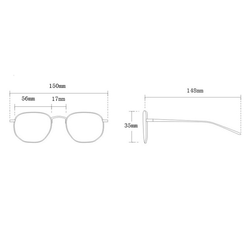 ALOZ MICC Vintage prozirni okvir za naočale Ženski okvir za naočale protiv plavog svjetla Muški okvir za optičke naočale s prozirnim lećama C24