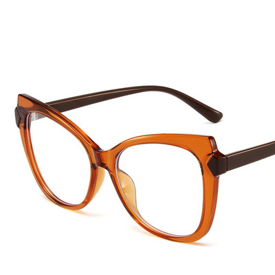 Anti-Blue Light TR90 Patogūs katės akių akinių rėmeliai Moteriški madingi prekės ženklo akiniai moterims, optinis rėmelis