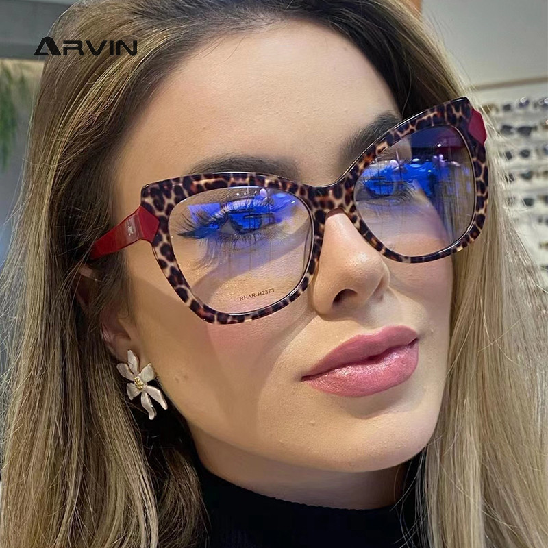 Anti-Blue Light TR90 Patogūs katės akių akinių rėmeliai Moteriški madingi prekės ženklo akiniai moterims, optinis rėmelis