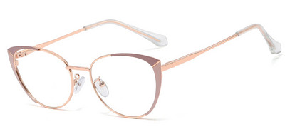 Kachawoo rame ochelari cu ochi de pisică pentru femei ochelari de vedere din metal ovale bicolor auriu verde prescripție accesorii de modă pentru femei cadou