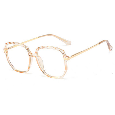 48259 Didelio rėmo krištoliniai kirpti anti mėlyni akinių rėmeliai moteriški kvadratiniai optiniai receptiniai rėmeliai madingi kompiuterio akiniai