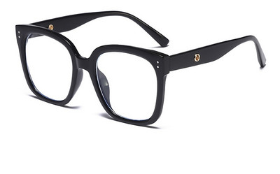 Prozirni četvrtasti okvir za naočale Ženske vintage prevelike antiplave računalne naočale Prozirne leće Naočale za optičke naočale