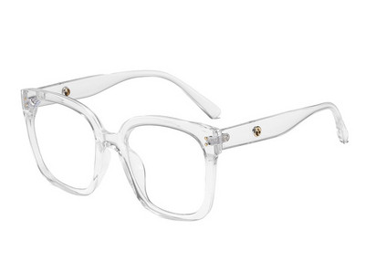 Prozirni četvrtasti okvir za naočale Ženske vintage prevelike antiplave računalne naočale Prozirne leće Naočale za optičke naočale