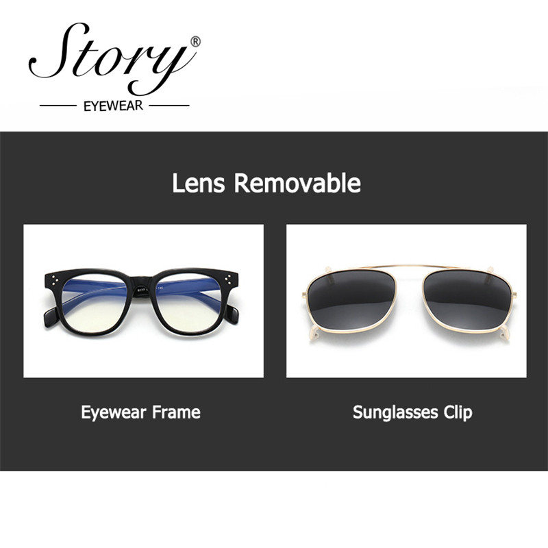 Story Vintage Steampunk sunčane naočale s kopčom Ženske muške modne Leopard kvadratne sunčane naočale s uklonjivim preklopnim lećama Oculos De Sol S9177D