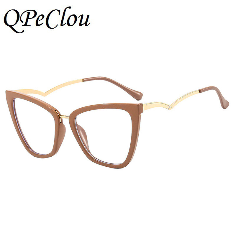2022. Novi vintage kaki okvir Anti-plave naočale Ženske modne optičke prozirne naočale Ženske naočale Oculos Feminino