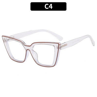 Рамка за очила Oulylan Anti Blue Light Дамска мода TR90 Котешки очила Рамки за големи очила с рецепта Дамски