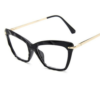 Crystal Pink Cat Eye Glasses Fashion Clear Glasses Optical Cateye eyeglasses Σκελετός Διαφανής γυναικεία σκελετοί γυαλιών Τάσεις