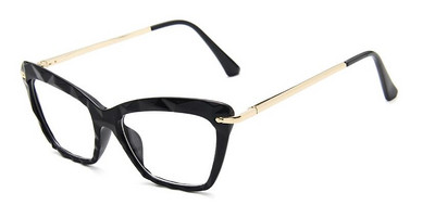 Kristalno ružičaste mačkaste naočale Modne prozirne naočale Optički okviri mačkastih naočala Prozirni okviri ženskih naočala Trendovi