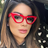 Naujos mados Unikalūs kvadratiniai optiniai anti-mėlyni akiniai moterims Prekės ženklo vintažiniai Kompiuteriai Permatomi akiniai Moteriški Oculos Akiniai