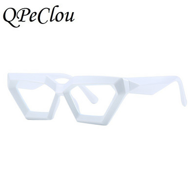 Naujos mados Unikalūs kvadratiniai optiniai anti-mėlyni akiniai moterims Prekės ženklo vintažiniai Kompiuteriai Permatomi akiniai Moteriški Oculos Akiniai