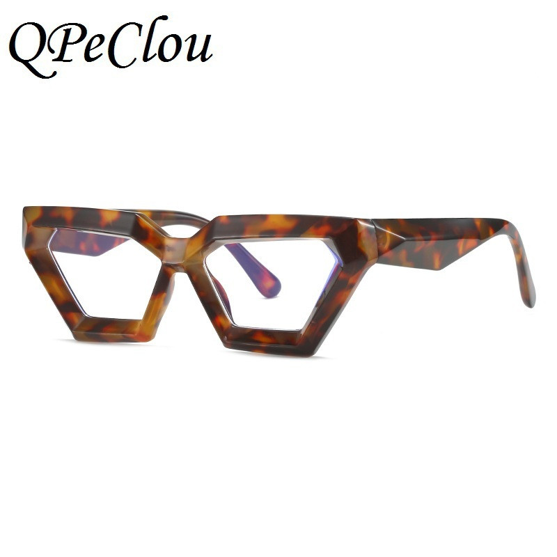 Naujos mados Unikalūs kvadratiniai optiniai anti-mėlyni akiniai moterims Prekės ženklo vintažiniai Kompiuteriai Permatomi akiniai Moteriški Oculos Akiniai