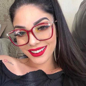 Tendințe 2022 Ochelari cu lumină albastră Ochelari de computer de modă pentru femei Ochelari de vedere pătrați clari Ochelari optici transparente