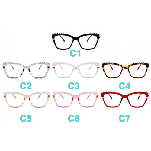 Retro veliki okvir Crveni šik leptir naočale Metalne osobnosti Debele naočale 2021 Nove modne naočale protiv plave svjetlosti Ženske Y6