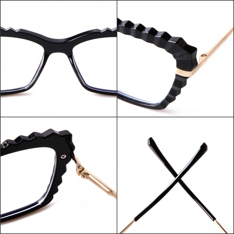 Retro veliki okvir Crveni šik leptir naočale Metalne osobnosti Debele naočale 2021 Nove modne naočale protiv plave svjetlosti Ženske Y6