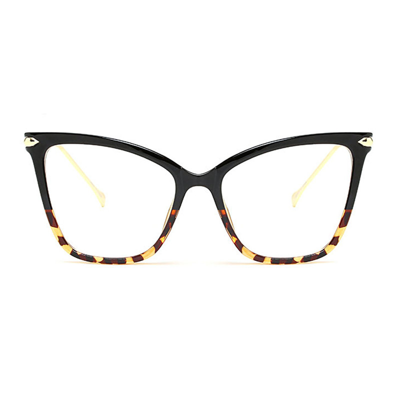 Peekaboo crne seksi modne naočale mačkaste dizajnerske marke luksuzne velike naočale mačkasti okviri za žene žensko zlato