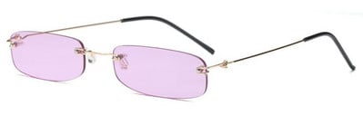 RunBird uske sunčane naočale za muškarce bez okvira ljeto 2018. Crveno plave crne pravokutne sunčane naočale za žene Malo lice Hot Selling 1534R