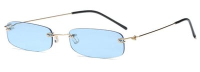 RunBird uske sunčane naočale za muškarce bez okvira ljeto 2018. Crveno plave crne pravokutne sunčane naočale za žene Malo lice Hot Selling 1534R