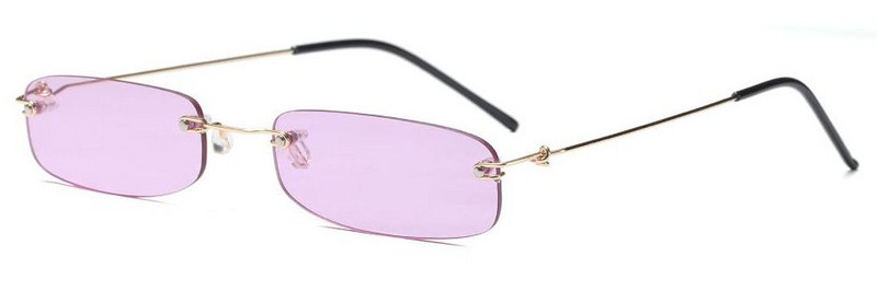 RunBird uske sunčane naočale za muškarce bez okvira ljeto 2018. Crveno plave crne pravokutne sunčane naočale za žene Malo lice Hot Selling 1534R