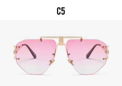 Nove luksuzne sunčane naočale nepravilnog oblika za 2022. Prevelike ženske modne plastične vanjske gradijentne naočale UV400