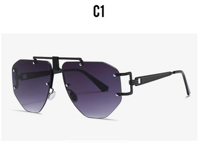 Nove luksuzne sunčane naočale nepravilnog oblika za 2022. Prevelike ženske modne plastične vanjske gradijentne naočale UV400