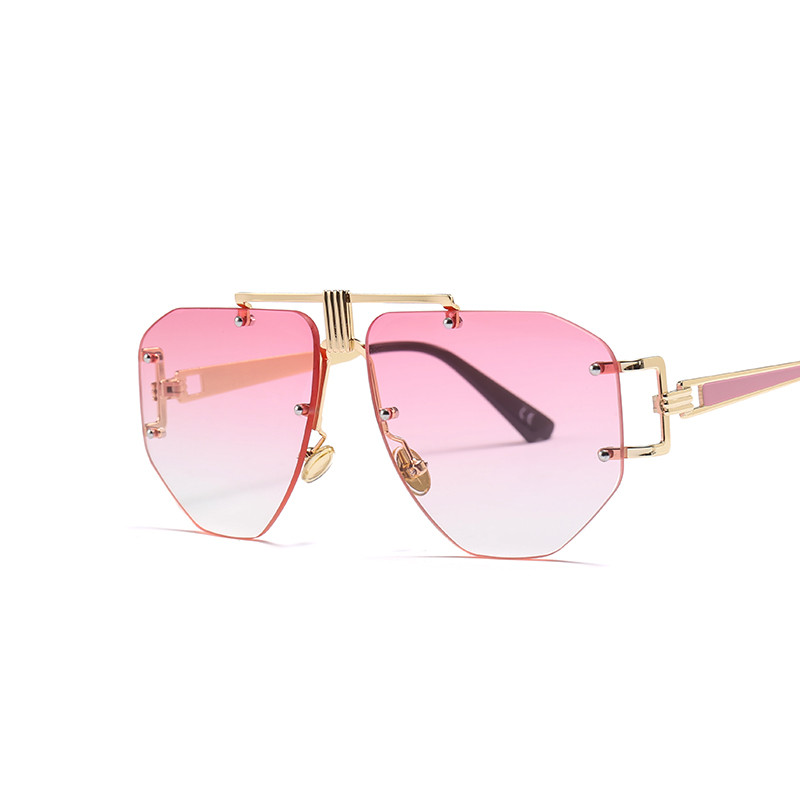 Nove luksuzne sunčane naočale nepravilnog oblika za 2022. Prevelike ženske modne plastične vanjske gradijentne naočale UV400