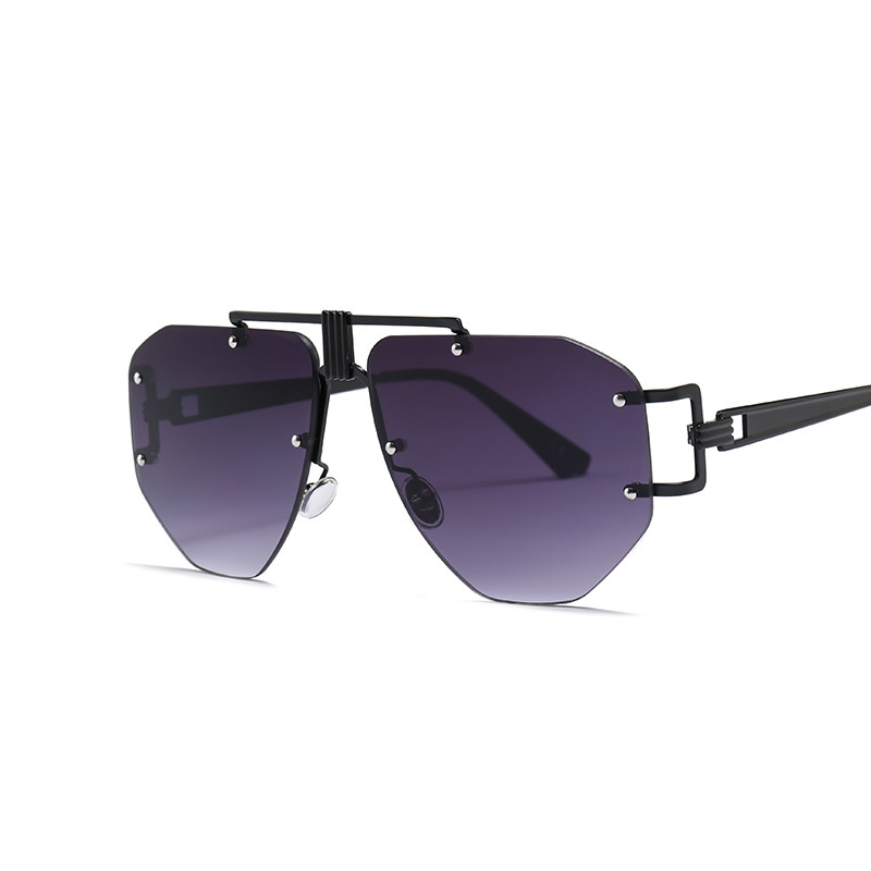 Nove luksuzne sunčane naočale nepravilnog oblika za 2022. Prevelike ženske modne plastične vanjske gradijentne naočale UV400