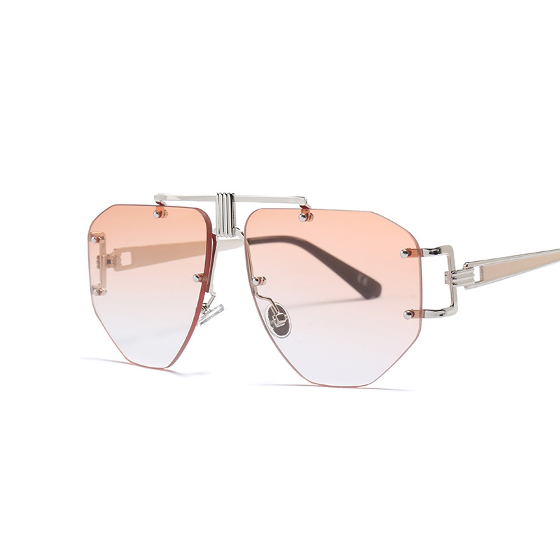 Nove luksuzne sunčane naočale nepravilnog oblika za 2022. Prevelike ženske modne plastične vanjske gradijentne naočale UV400