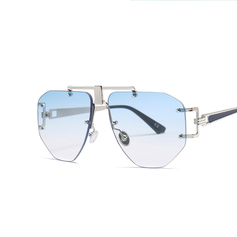 Nove luksuzne sunčane naočale nepravilnog oblika za 2022. Prevelike ženske modne plastične vanjske gradijentne naočale UV400