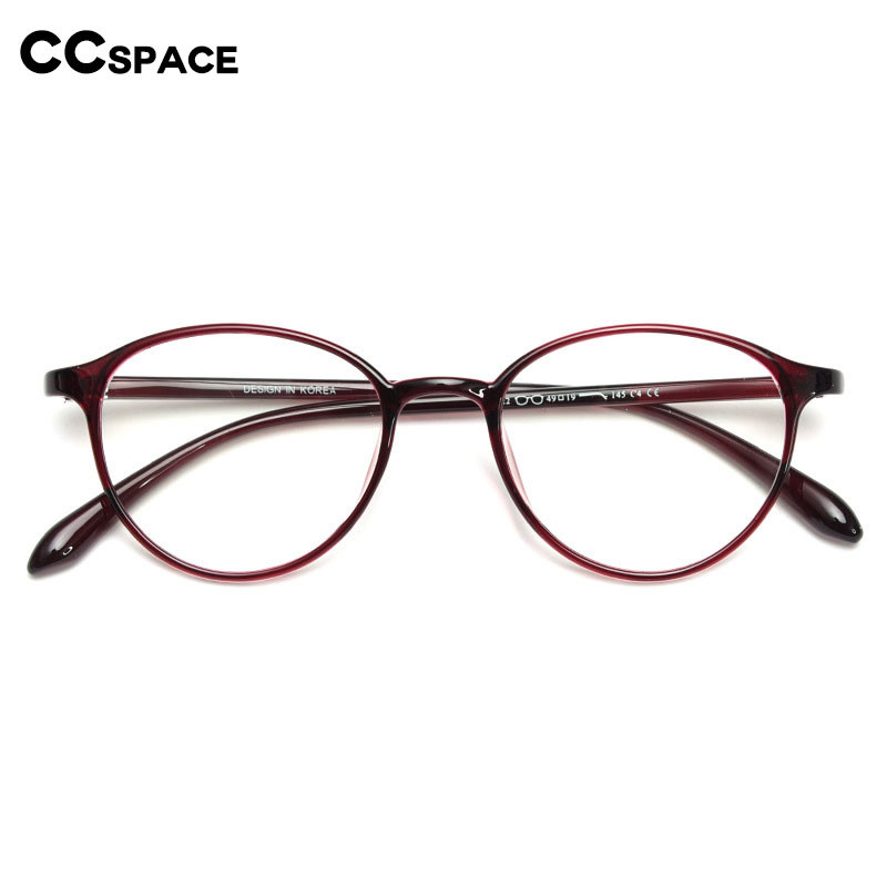 55489 Rame de ochelari rotunde, ultraușoare, anti albastru, rame optice pentru femei, ochelari de vedere pentru computer, ochelari de prescripție personalizați