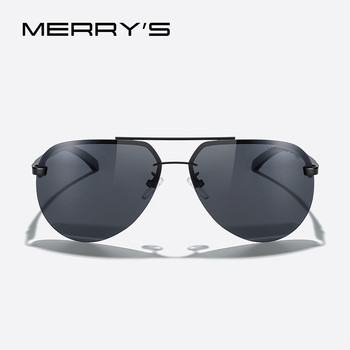 MERRYS DESIGN Classic Pilot Polarized γυαλιά ηλίου για άνδρες Γυναικεία κράμα αλουμινίου Rimless πλαίσιο UV400 Protection S8281N