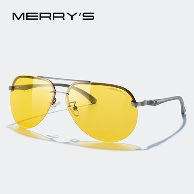 MERRYS DESIGN Classic Pilot polarizirane sunčane naočale za muškarce Žene Okvir bez okvira od aluminijske legure UV400 zaštita S8281N