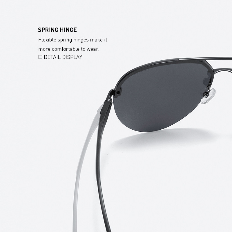 MERRYS DESIGN Classic Pilot polarizirane sunčane naočale za muškarce Žene Okvir bez okvira od aluminijske legure UV400 zaštita S8281N