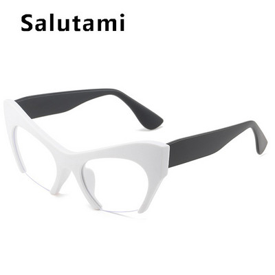 Vintage poluokvir Anti-blue Light naočale za žene Novi jedinstveni leopard print mačje oko okvir računalnih naočala ženske nijanse