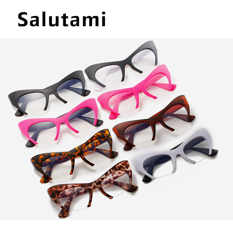 Vintage poluokvir Anti-blue Light naočale za žene Novi jedinstveni leopard print mačje oko okvir računalnih naočala ženske nijanse