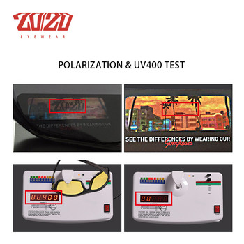 20/20 Нови слънчеви очила за нощно виждане Мъжки маркови дизайнерски модни поляризирани нощни шофиращи очила с подобрена светлина против отблясъци PL295