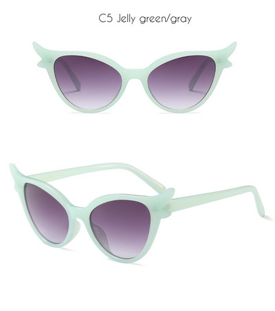 Brand WHO CUTIE 2018. Vintage 90-ih Unikatne mačkaste sunčane naočale Ženske seksi crvene okvire Retro crne Cateye sunčane naočale Poklon OM594