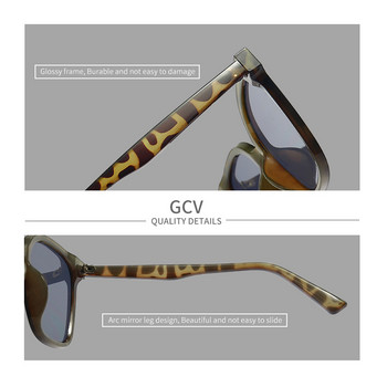 GCV Brand 2021 Нова мъжка и дамска мода Усъвършенствани деликатни квадратни рамки GM слънчеви очила Антиултравиолетови UV400 поляризирани луксозни