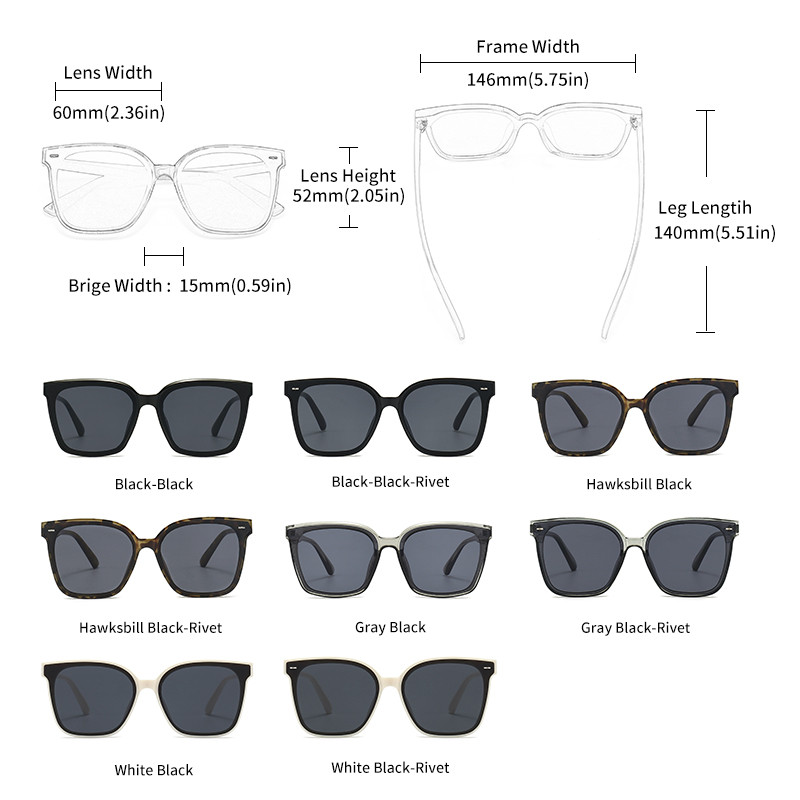 GCV márka 2021 új férfi és női divat, fejlett, finom négyzet alakú keretes GM napszemüvegek antiultraibolya UV400 polarizált luxus