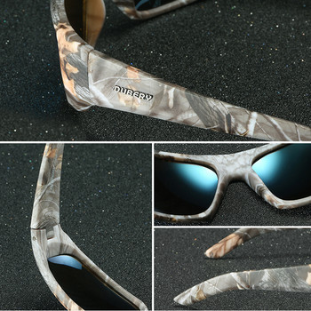 Dubery Мъжки дизайнерски поляризирани очила Слънчеви очила Безопасност при шофиране Защитни слънчеви очила UV400 Уникални Gafas de sol с калъф