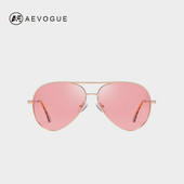 AEVOGUE Polarizirane sunčane naočale Ženske pilotske boje oceana ružičaste prozirne leće za vožnju uniseks sunčane naočale UV400 AE0751