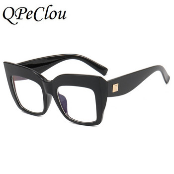 Нови модни ретро оптични очила с голяма рамка котешко око Дамски дизайнерски оптични компютърни очила Женски очила Oculos