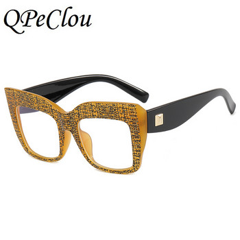 Нови модни ретро оптични очила с голяма рамка котешко око Дамски дизайнерски оптични компютърни очила Женски очила Oculos