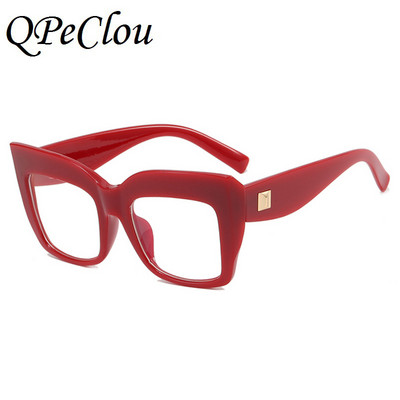 Új divatos vintage nagy keretes macskaszem optikai szemüvegek női tervező optikai számítógépes szemüvegek női szemüvegek