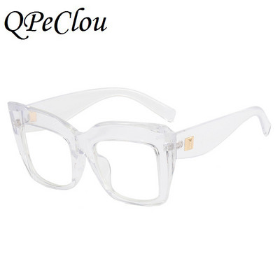 Új divatos vintage nagy keretes macskaszem optikai szemüvegek női tervező optikai számítógépes szemüvegek női szemüvegek