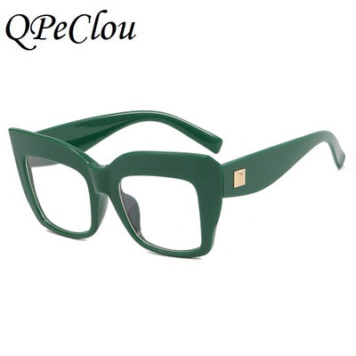 Új divatos vintage nagy keretes macskaszem optikai szemüvegek női tervező optikai számítógépes szemüvegek női szemüvegek
