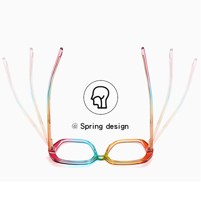 Modni ženski četvrtasti okviri za naočale Vintage prevelike naočale protiv plave svjetlosti Ženske prozirne optičke naočale za naočale