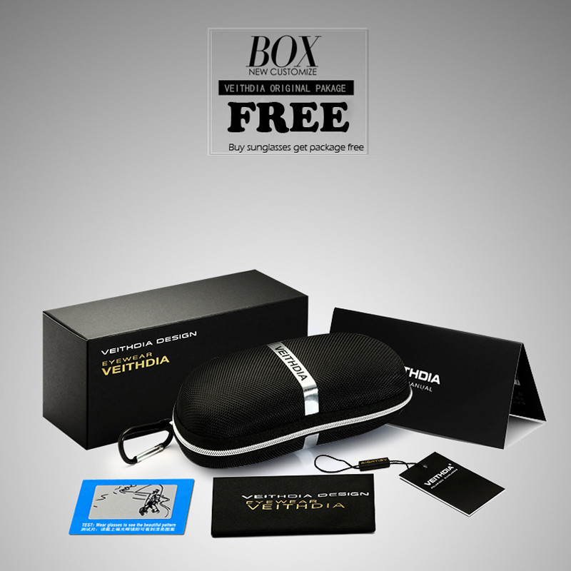 VEITHDIA Ochelari de soare unisex retro, marcă din aluminiu, lentile polarizate, accesorii pentru ochelari de epocă, ochelari de soare, ochelari pentru bărbați, femei, 6109