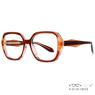 54474 Ženske mačkaste naočale s plavim svjetlom, vintage plastični okvir od titana s velikim okvirom za računalne naočale, dioptrijske naočale